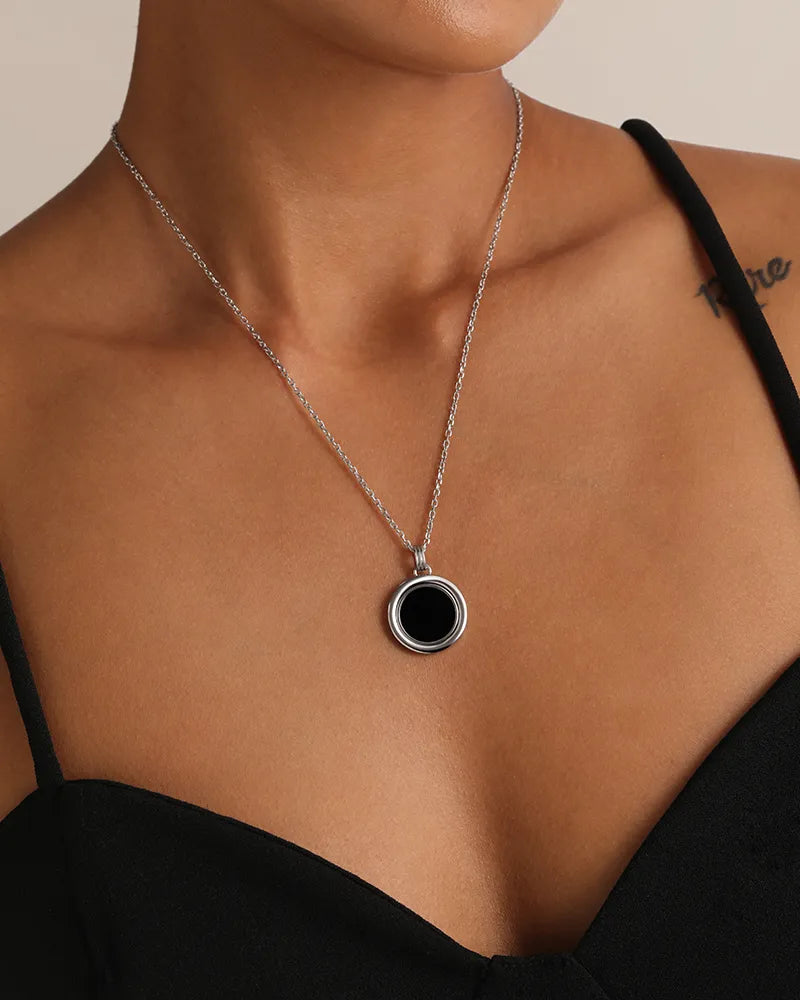Black Onyx Fidget Necklace