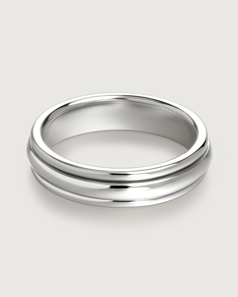 Narrow Sterling Silver Spinner Ring