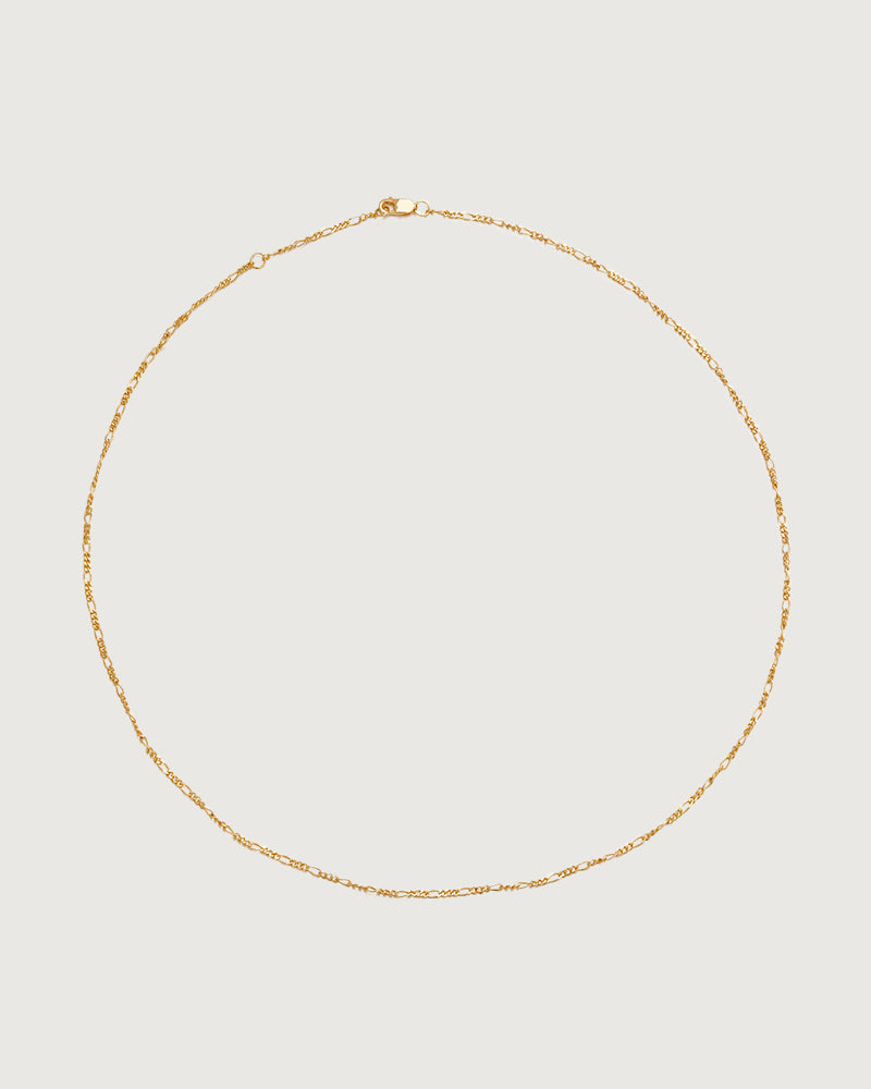 Figaro Chain Necklace Gold Vermeil
