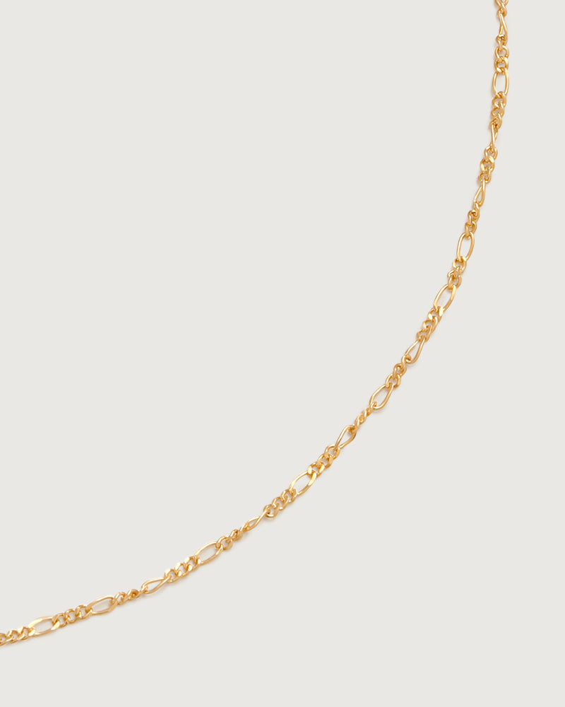 Figaro Chain Necklace Gold Vermeil