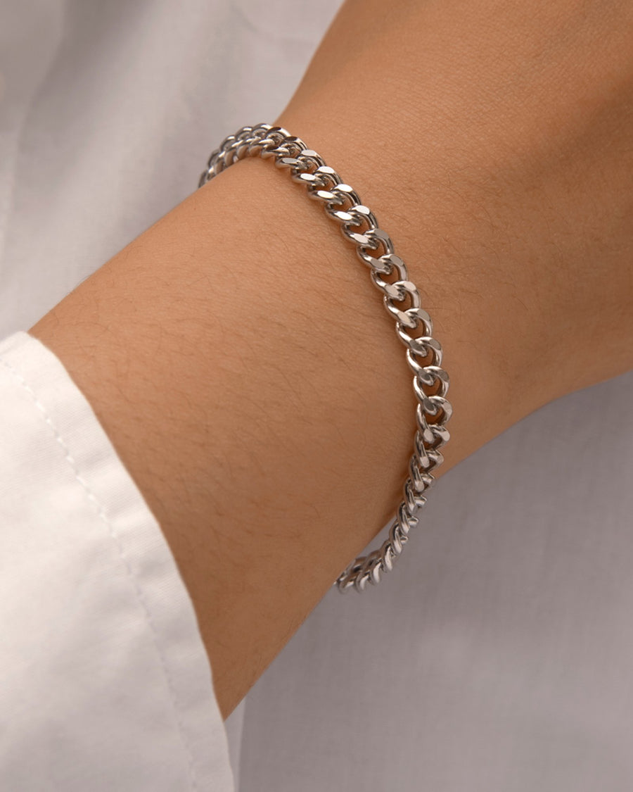 Bold Curb Chain Bracelet Stainless Steel