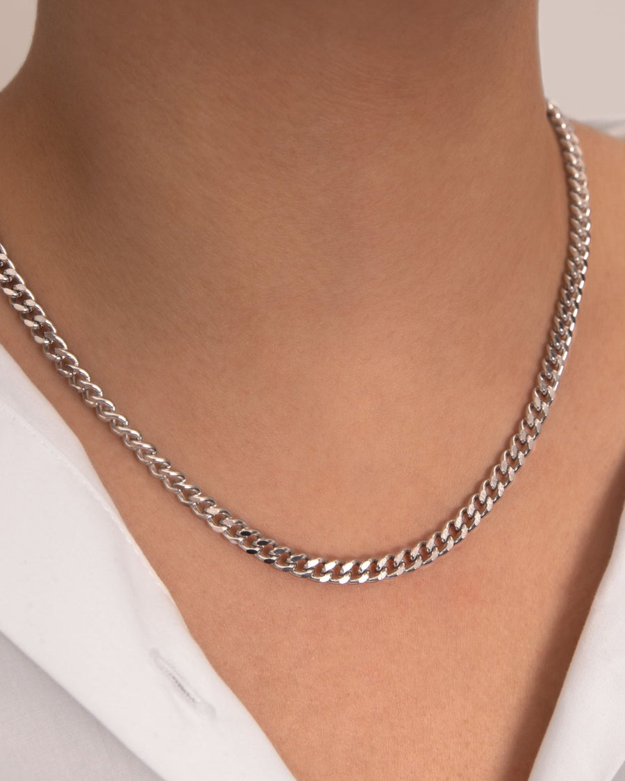 Curb Bold Chain Necklace Stainless Steel