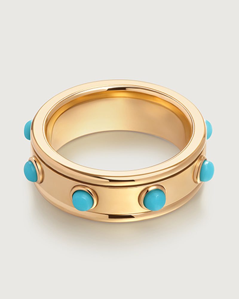 Spinner Turquoise Stone Ring – wonderinspired