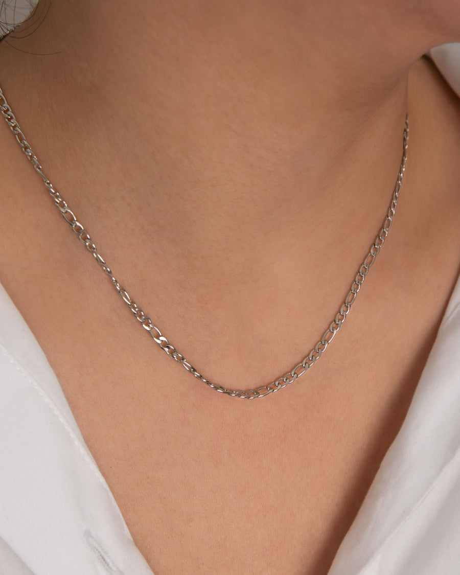 Figaro Chain Necklace Stainless Steel