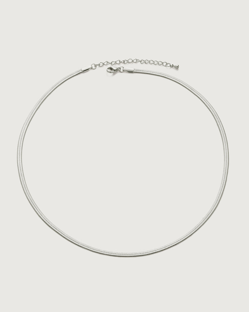 Herringbone Chain Necklace Stainless Steel