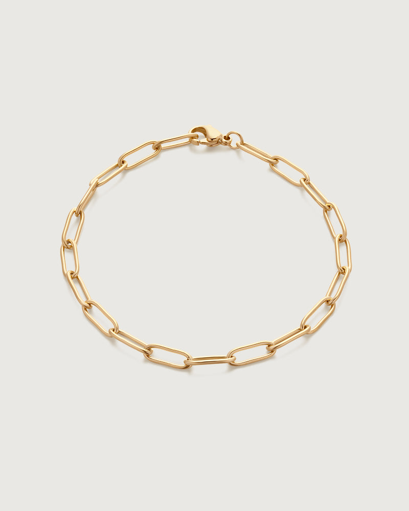 Bold Chain Link Bracelet Gold Plated